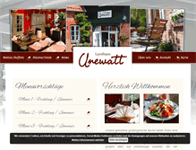 Tablet Screenshot of landhaus-unewatt.de